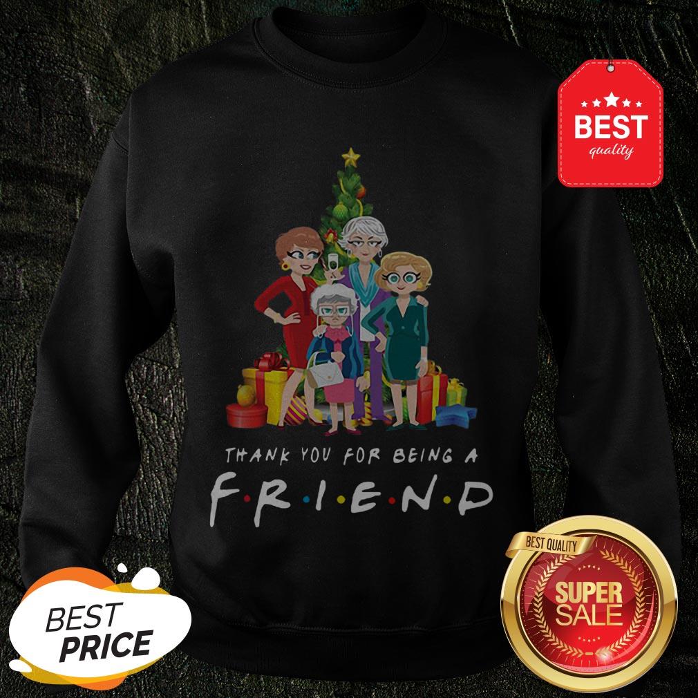 Christmas Tree Golden Girl Thank You For Being A Friends TV Show Shirt