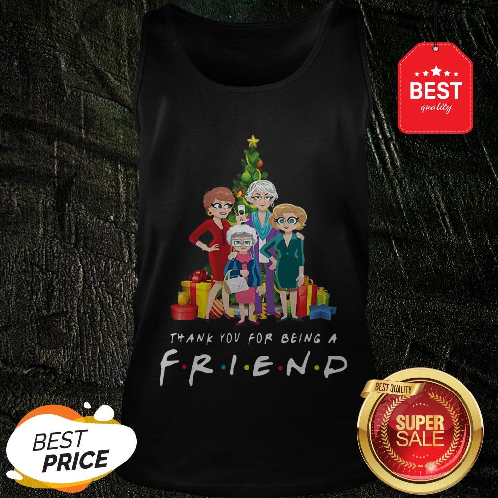 Christmas Tree Golden Girl Thank You For Being A Friends TV Show Shirt