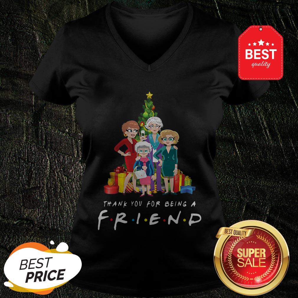 Christmas Tree Golden Girl Thank You For Being A Friends TV Show Shirt
