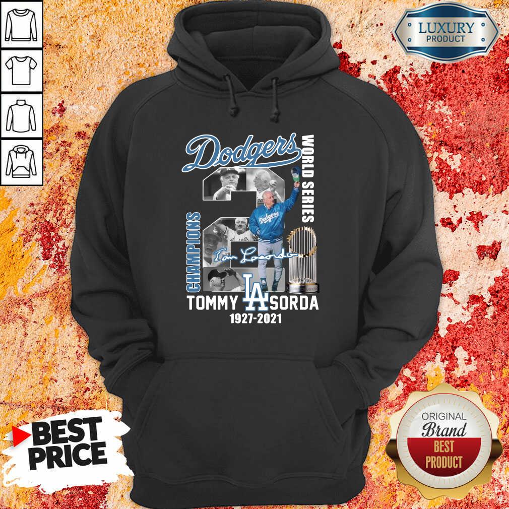 Confident LA Dodgers World Series Champions 2 Tommy Lasorda Shirt