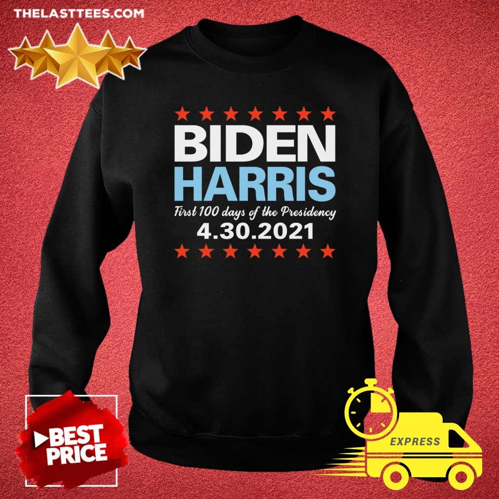 Cool Biden Harris First 100 Days Presidency 4-30-2021 T-Shirt