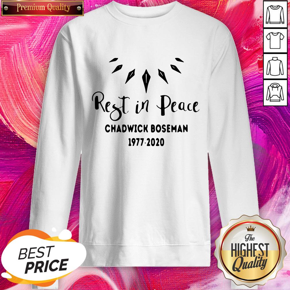 Cool Black Panther Rest In Peace Rip Chadwick 1977 2020 Shirt