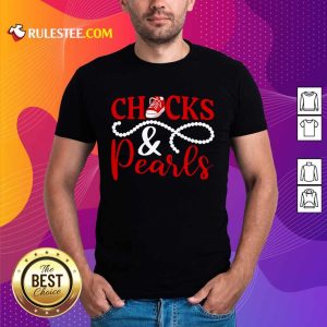 Original Red Chucks And Pearls 2021 Shirt