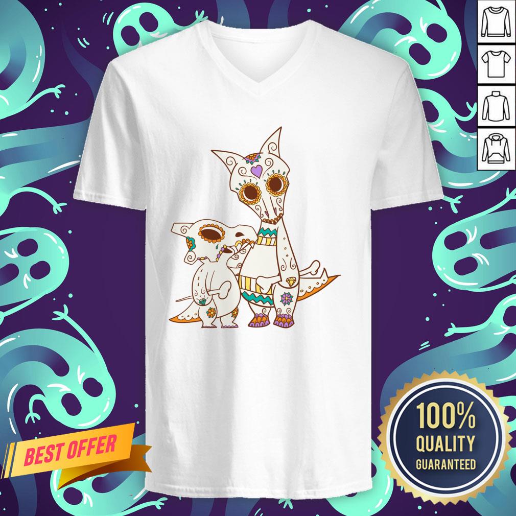 Cubone And Mama Pokemon Sugar Skulls Dia De Muertos Day Dead Shirt