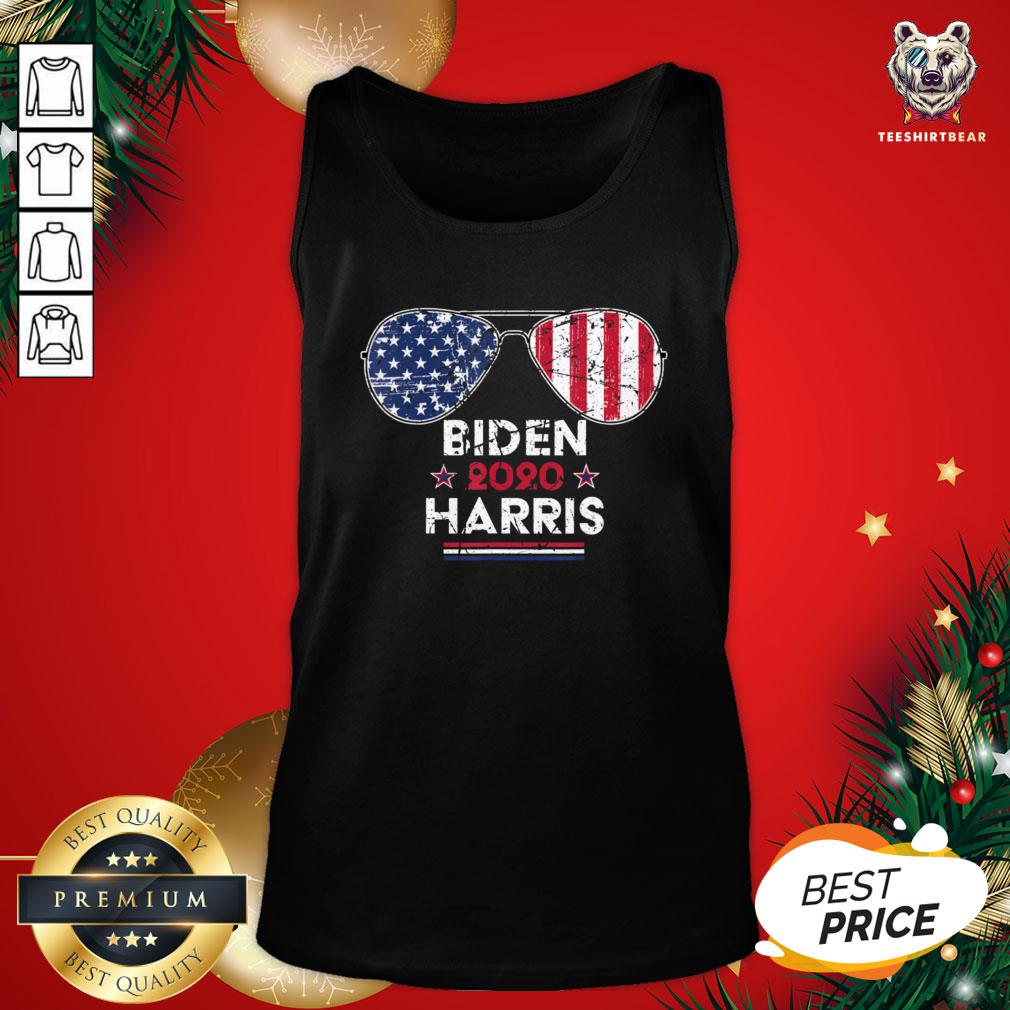 Cute Biden Harris 2020 Aviator Sunglasses American Flag Shirt