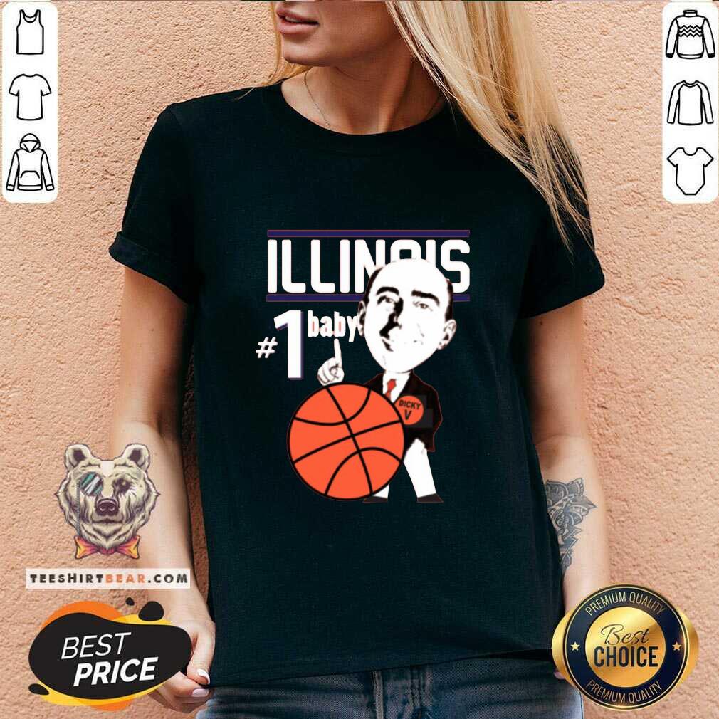 Cute Illinois Fighting Illini Basketball 1 Baby Dicky Shirt