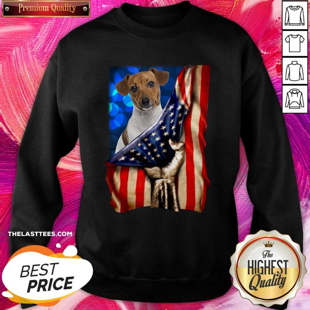 Cute Jack Russell Terrier America 4th Of July Independence Day Shirt