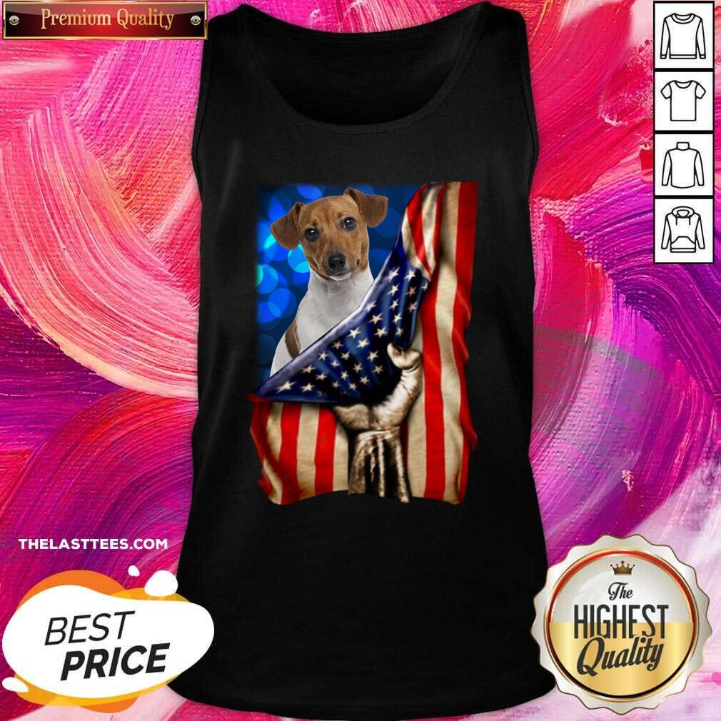Cute Jack Russell Terrier America 4th Of July Independence Day Shirt
