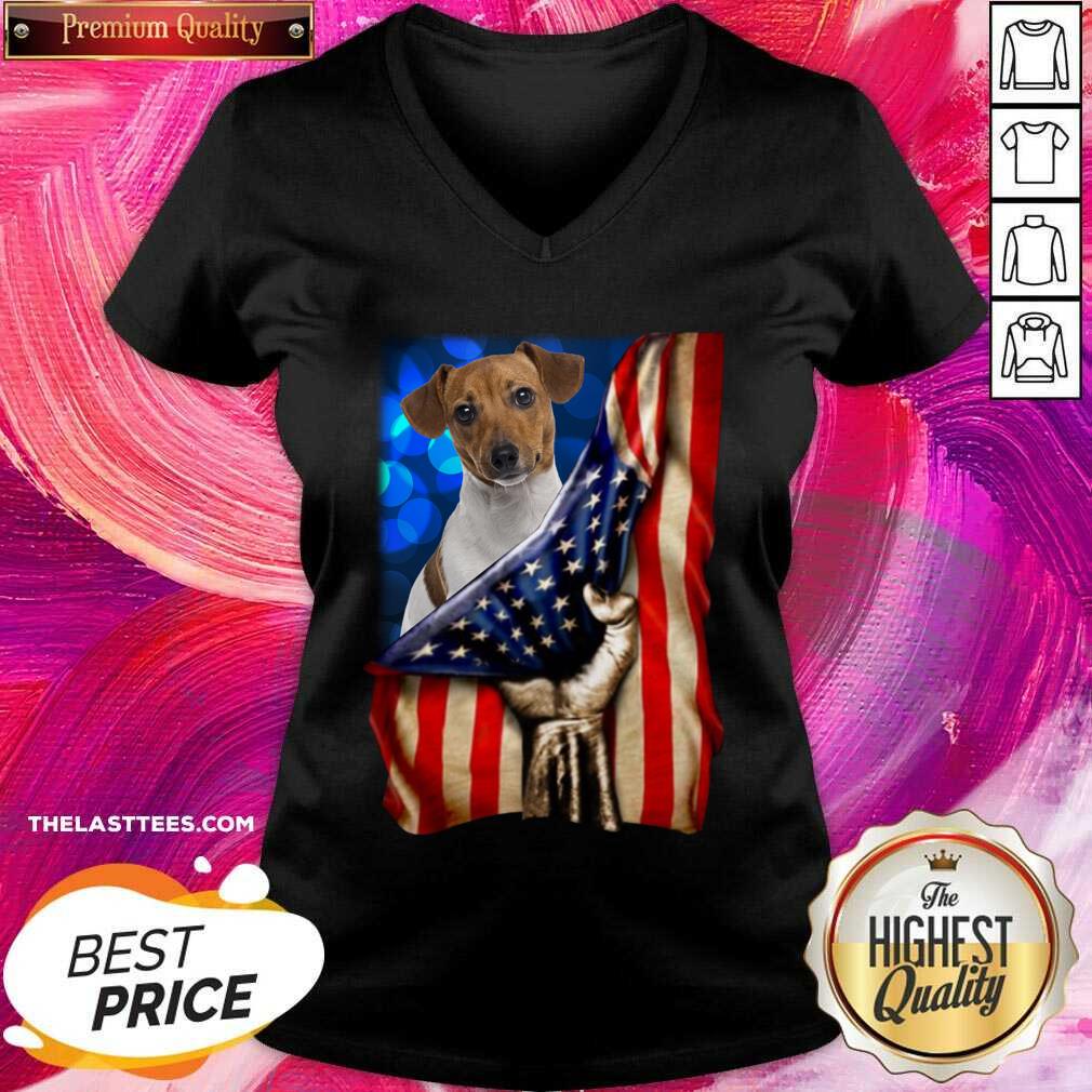 Cute Jack Russell Terrier America 4th Of July Independence Day Shirt