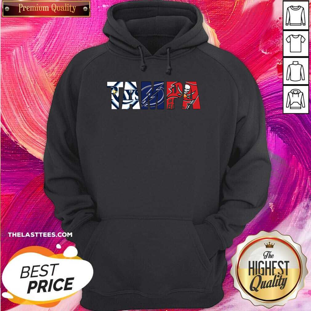 Cute Tampa Bay Rays Tampa Bay Lightning And Tampa Bay Buccaneers Shirt