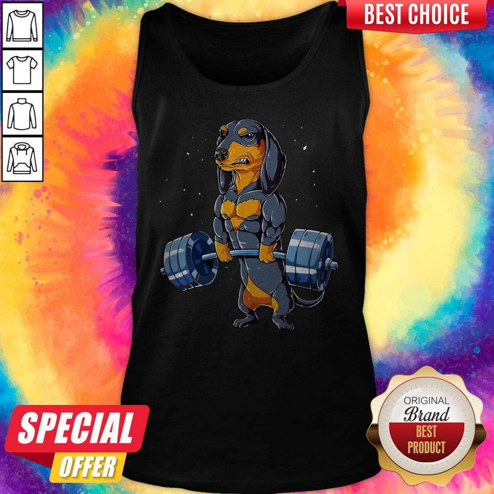 Dachshund Weightlifting Fitness Gym Shirt