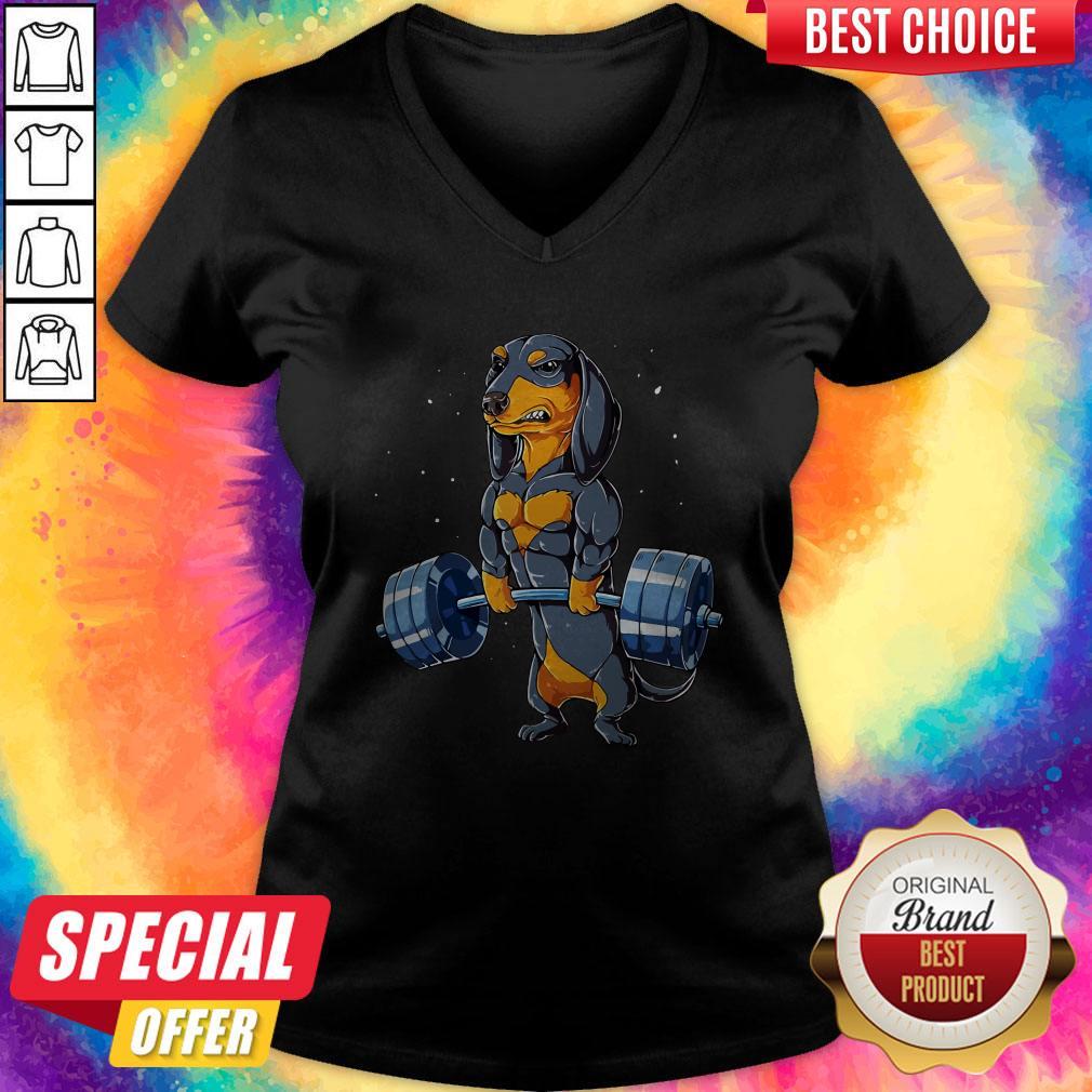 Dachshund Weightlifting Fitness Gym Shirt