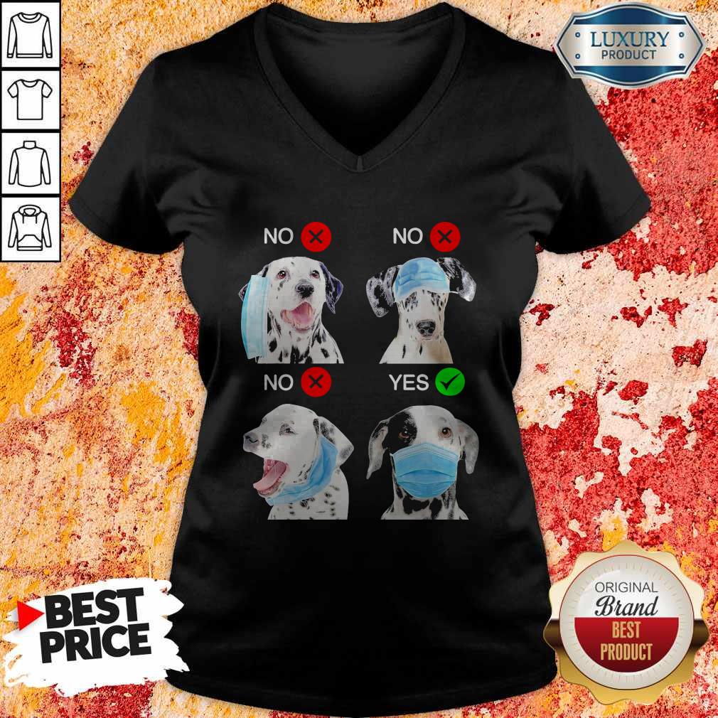 Dalmatian Dogs Right Way To Wear Mask Shirt