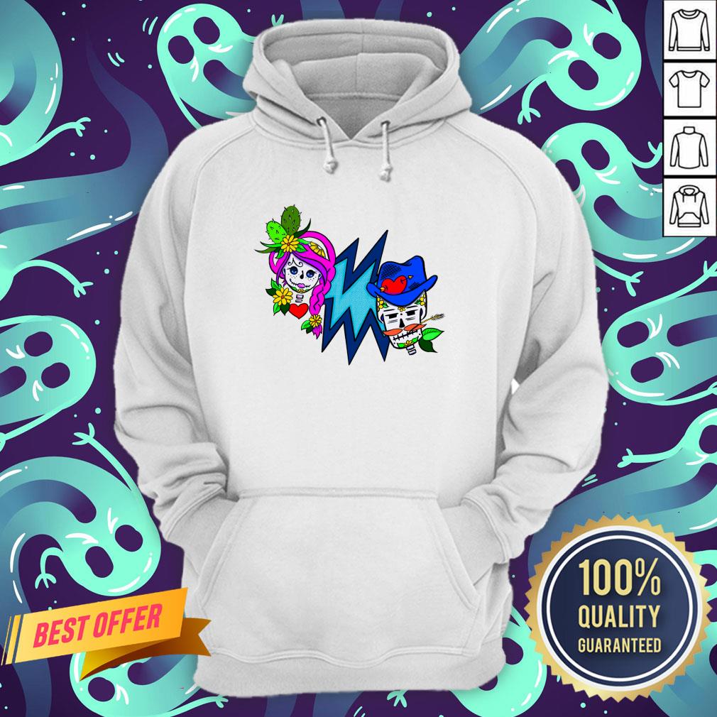 Desert Skeletons Couple Day Of The Dead Shirt