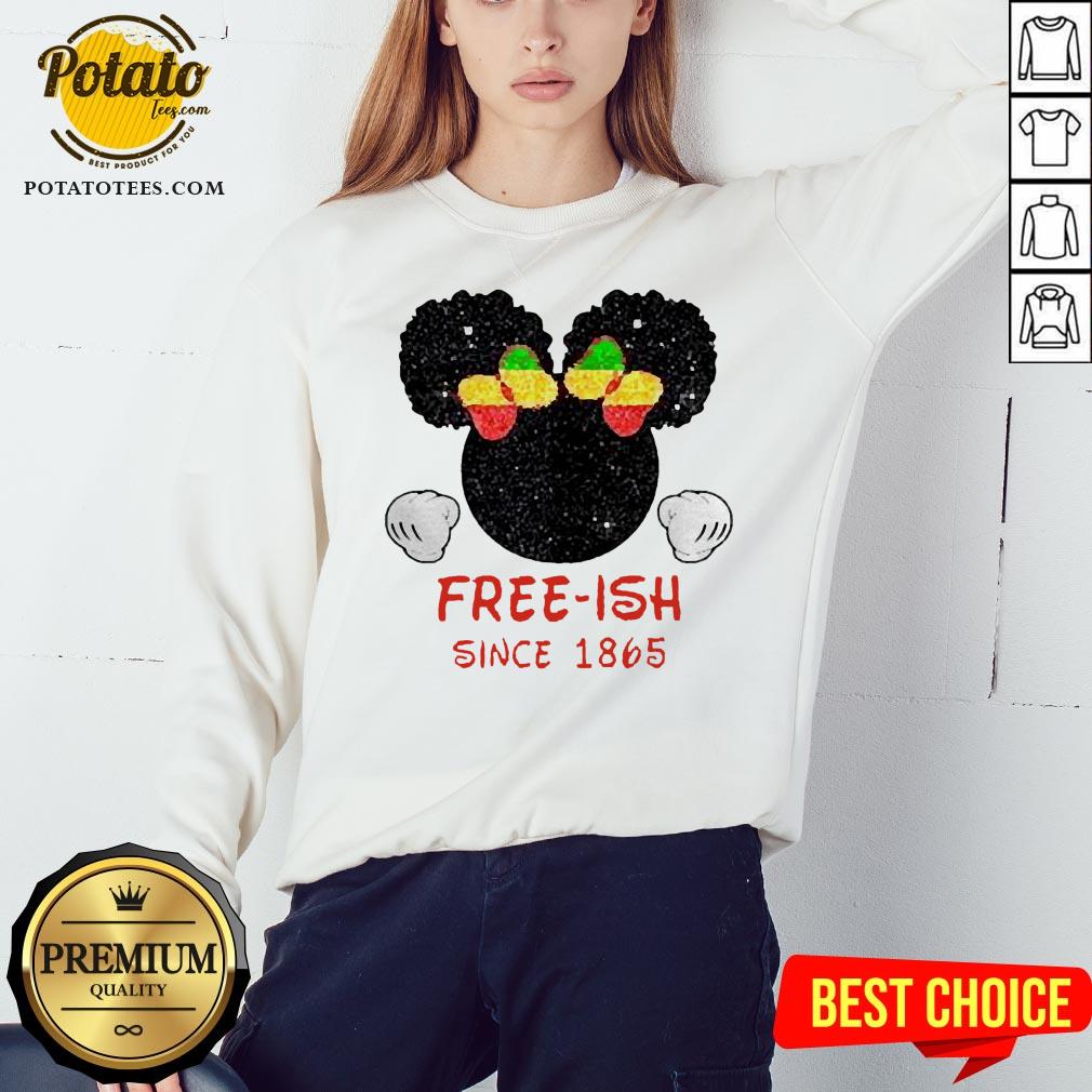 Disney Minnie Mouse Black Free-ish Since 1865 Shirt