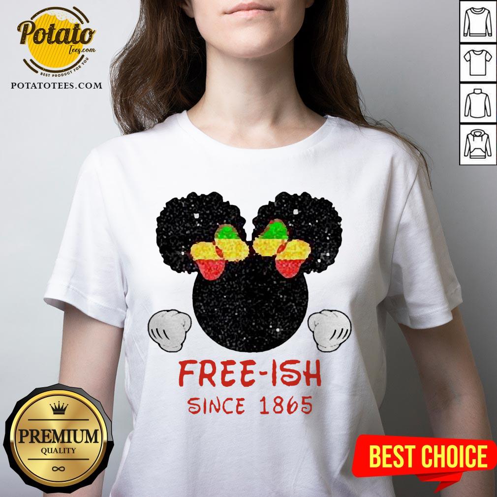 Disney Minnie Mouse Black Free-ish Since 1865 Shirt