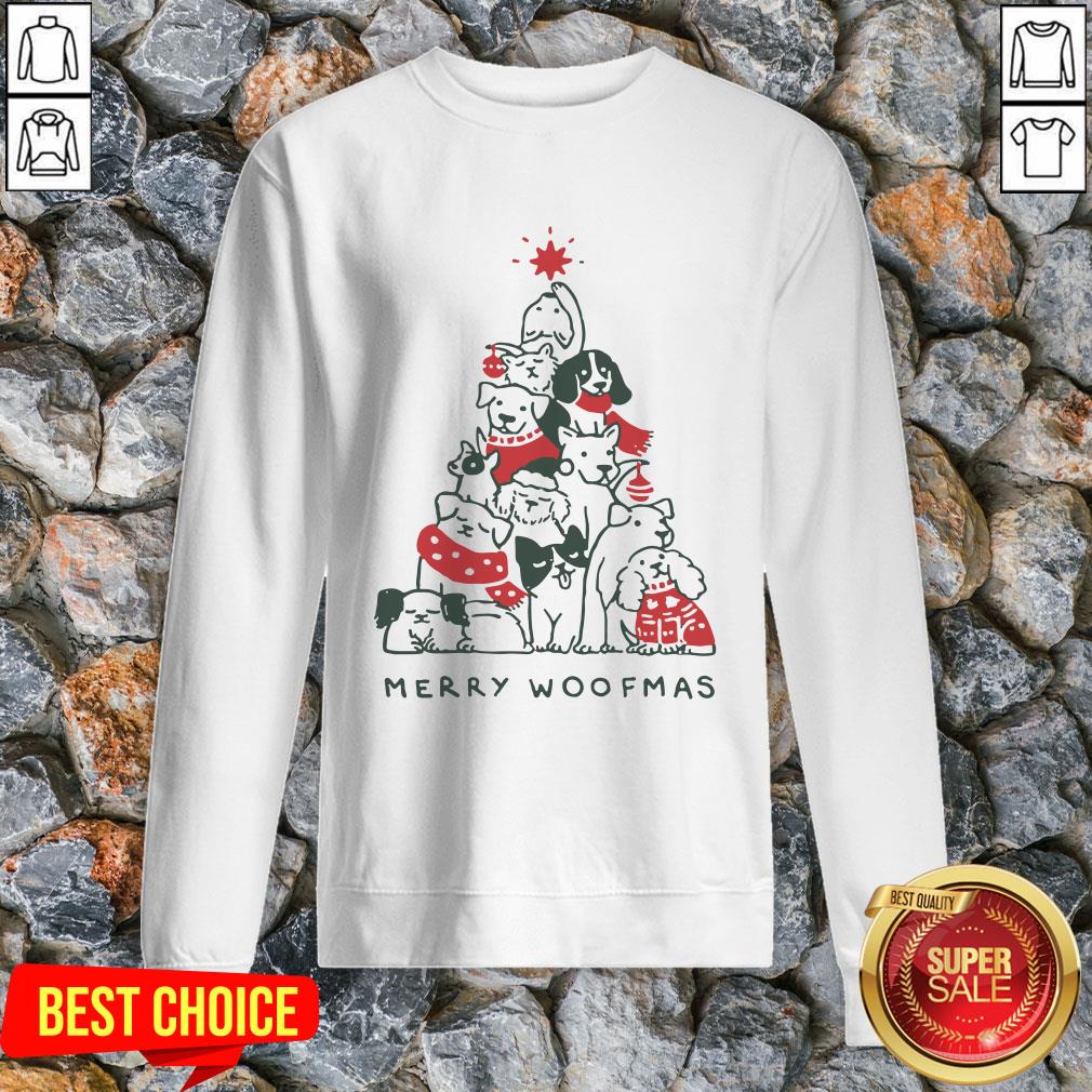 Dogs Tree Merry Woofmas Shirt