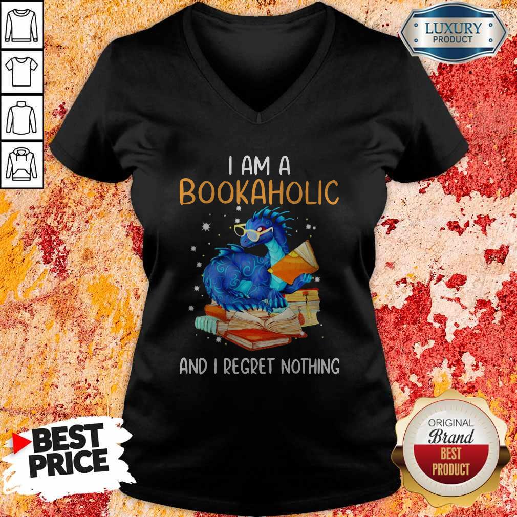Dragon I Am A Bookaholic And I Regret Nothing shirt