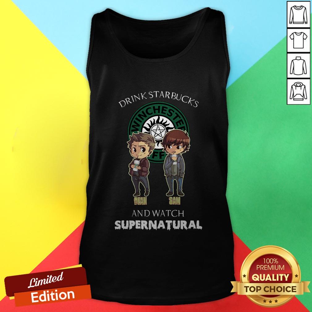 Drink Starbucks Winchester Coffee And Watch Supernatural Shirt