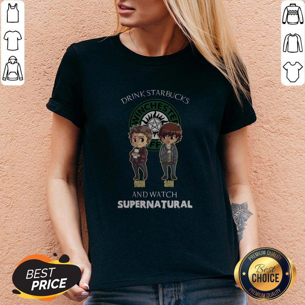 Drink Starbucks Winchester Coffee And Watch Supernatural Shirt