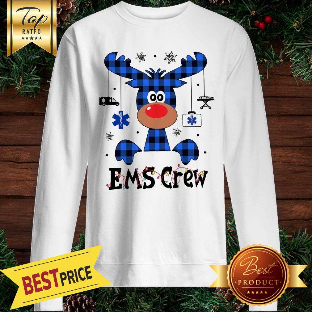 EMS Crew Christmas Reindeer With Gift Classic Shirt