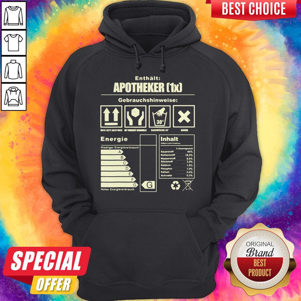 Enthlt Apotheker Gebrauchshinweise Energieinhalt Shirt