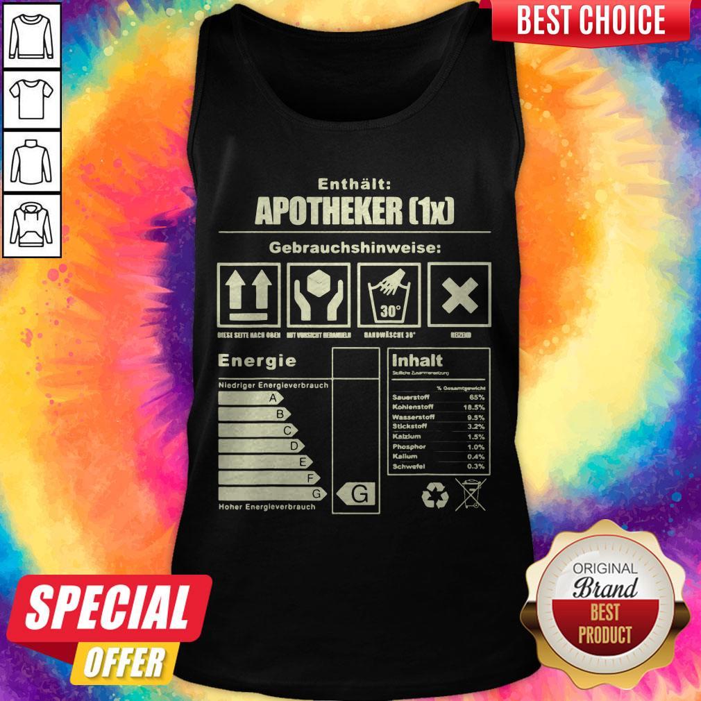 Enthlt Apotheker Gebrauchshinweise Energieinhalt Shirt