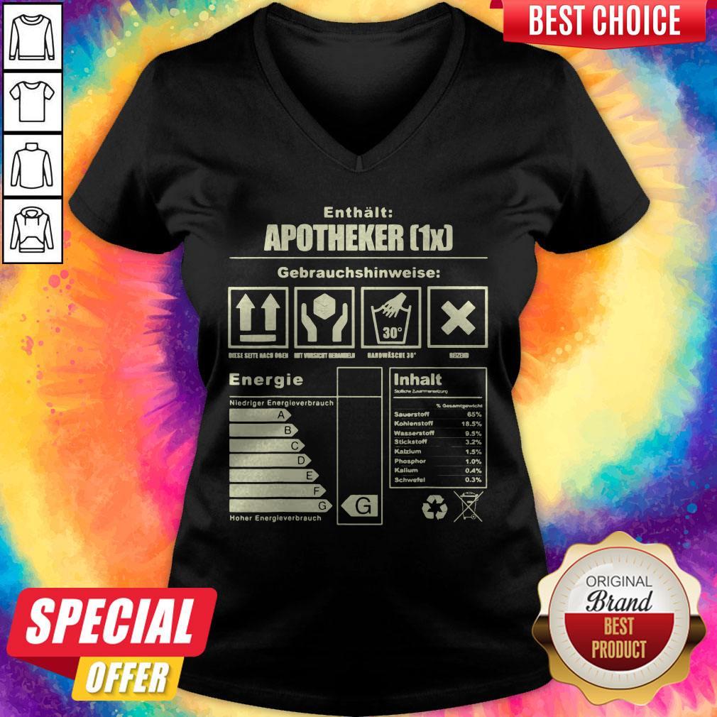 Enthlt Apotheker Gebrauchshinweise Energieinhalt Shirt