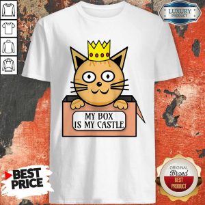 Funny Cat King My Box Is My Castle Shirt