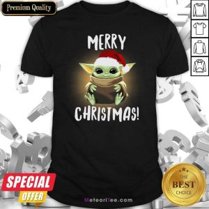 Funny Santa Baby Yoda Merry Christmas Shirt