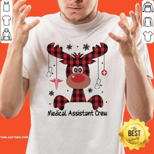Cute Reindeer Dispatcher Medical Assistant Crew Christmas Shirt