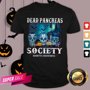 Skull Witch Dead Pancreas Society Diabetes Classic T-Shirt