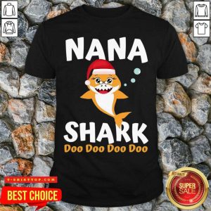 Nana Shark Christmas Mommy Shark Daddy Shark Shirt