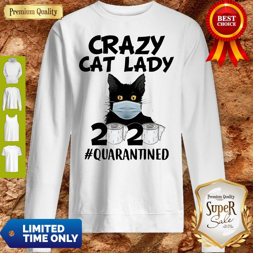 Top Crazy Cat Lady 2020 #Quarantined Shirt