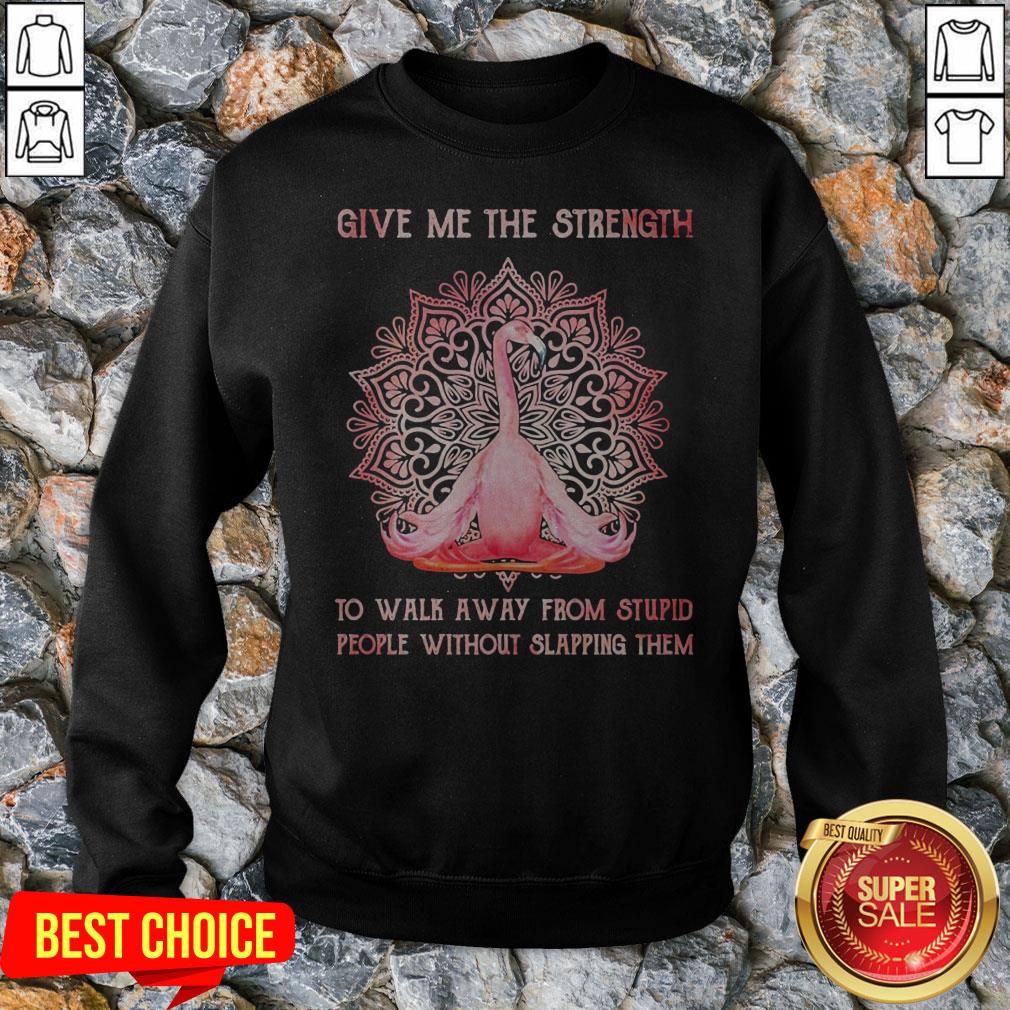 Flamingo Yoga Give Me The Strength Classic T-Shirt