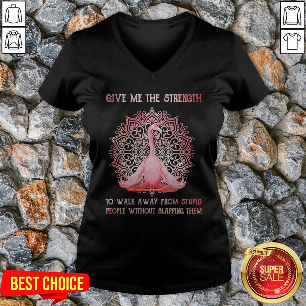 Flamingo Yoga Give Me The Strength Classic T-Shirt