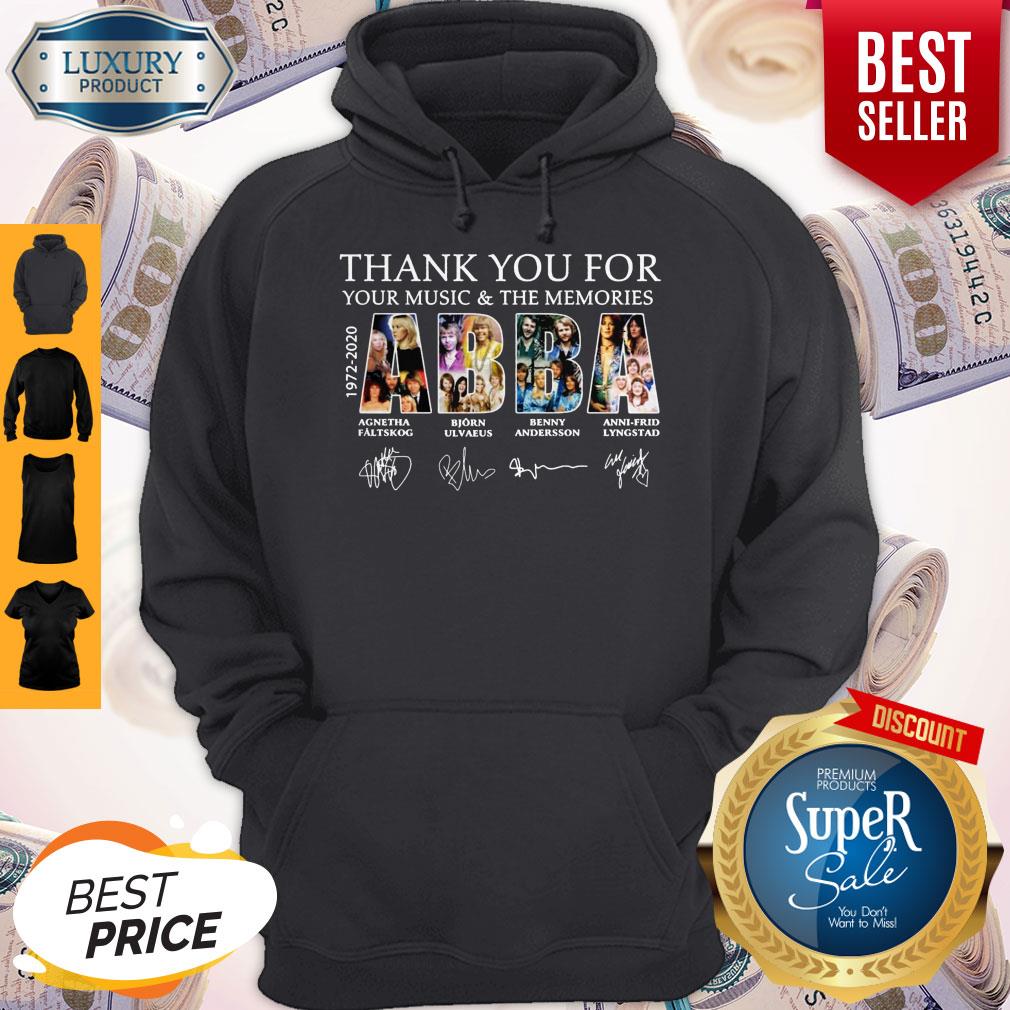 Funny Abba Thank You For Your Music And The Memories Signatures Shirt