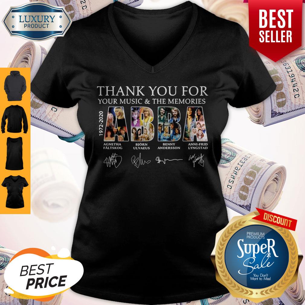 Funny Abba Thank You For Your Music And The Memories Signatures Shirt
