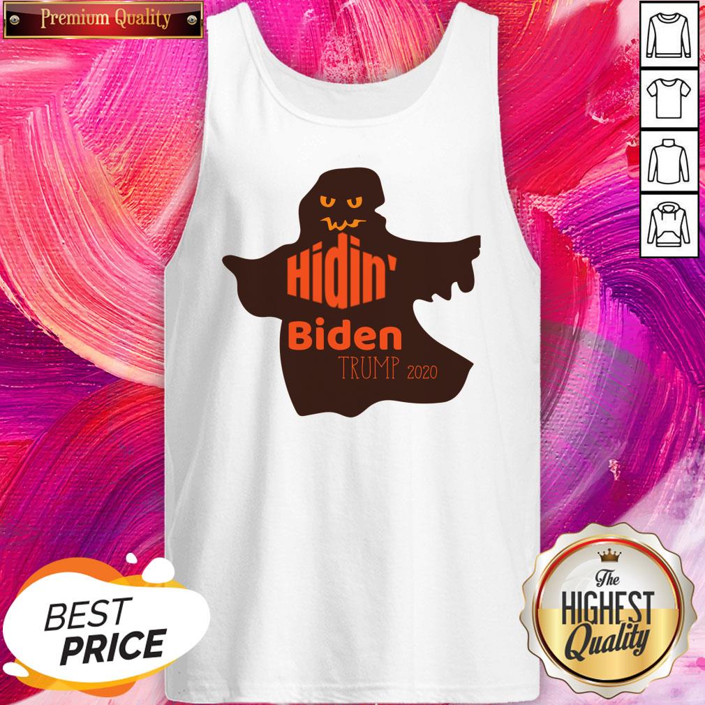Funny Halloween Costume Hidin' Biden Trump 2020 Shirt