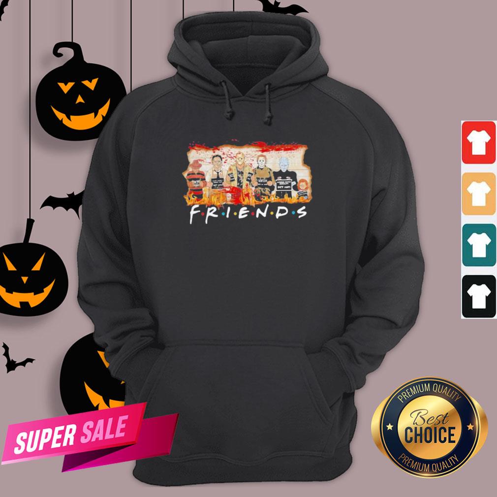 Funny Halloween Horror Characters Friends Blood Shirt