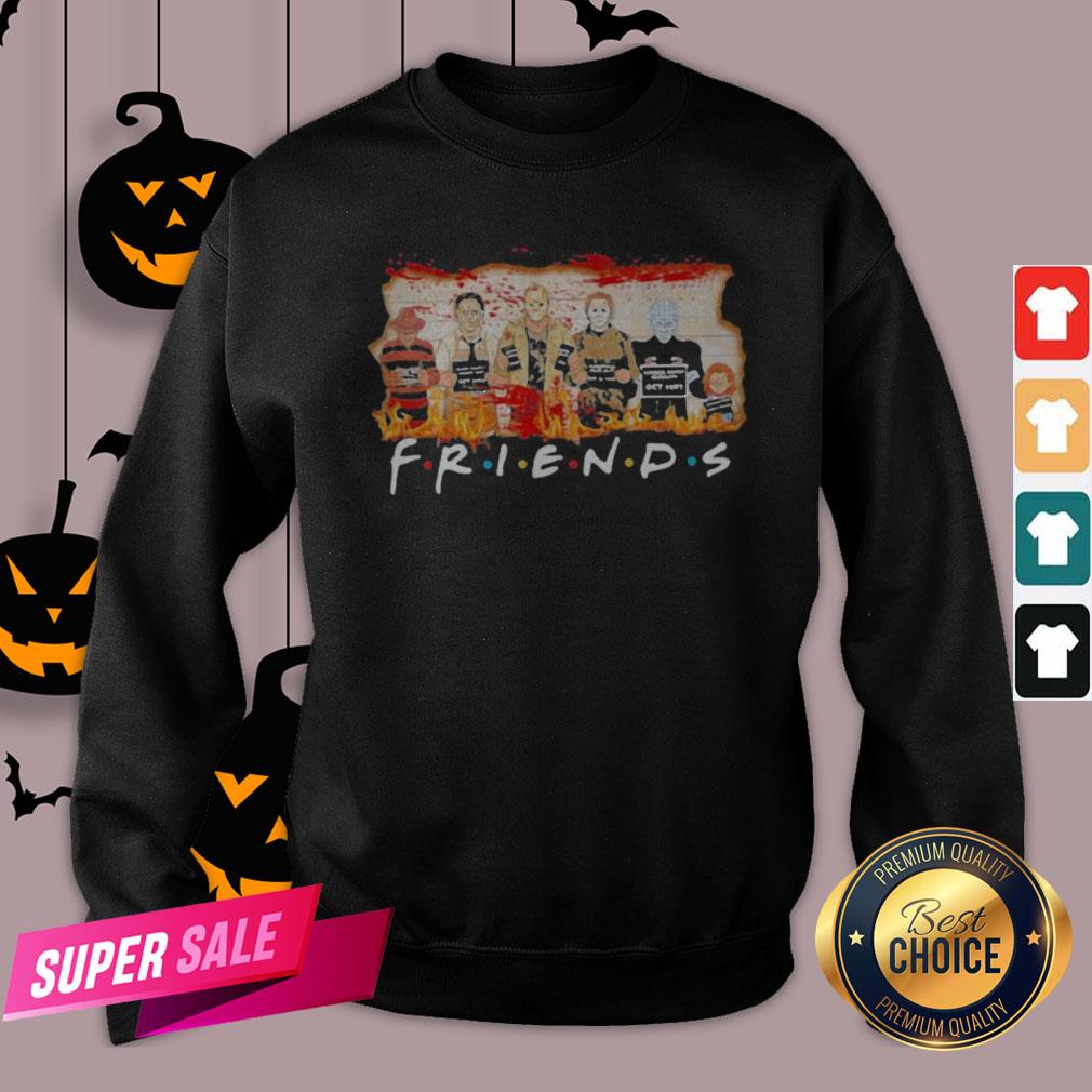 Funny Halloween Horror Characters Friends Blood Shirt