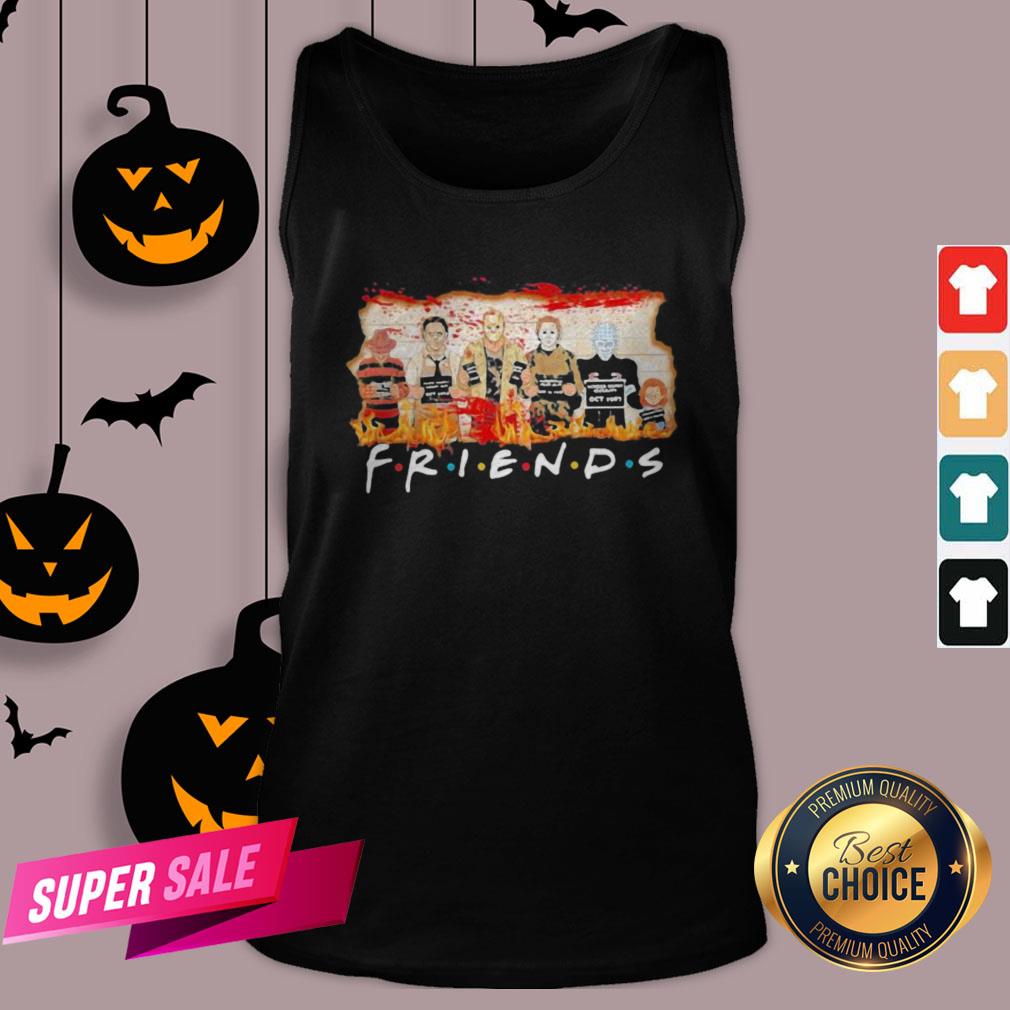 Funny Halloween Horror Characters Friends Blood Shirt