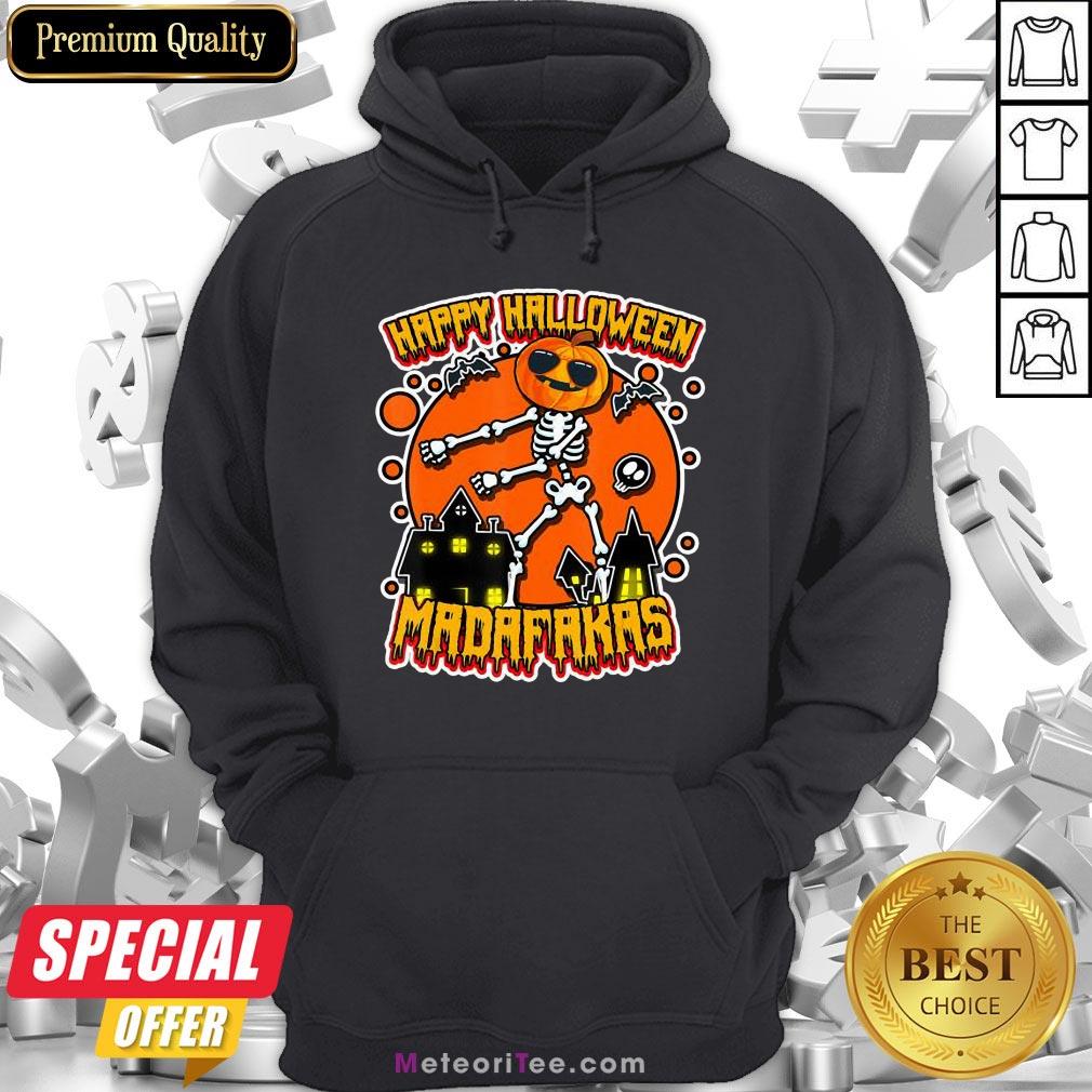 Funny Pew Pew Boo Boo Madafakas Cool Pumpkin Happy Halloween Shirt