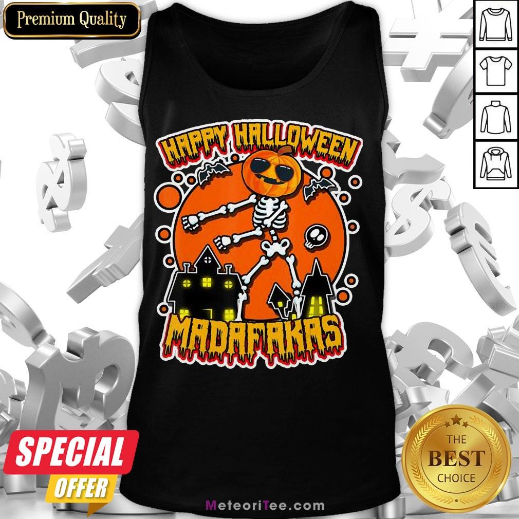 Funny Pew Pew Boo Boo Madafakas Cool Pumpkin Happy Halloween Shirt