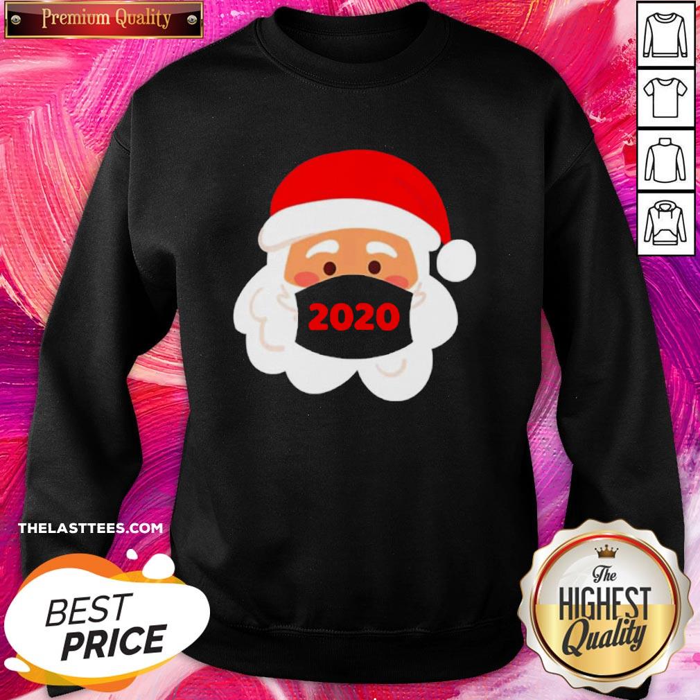 Funny Santa Face Mask 2020 Christmas Shirt