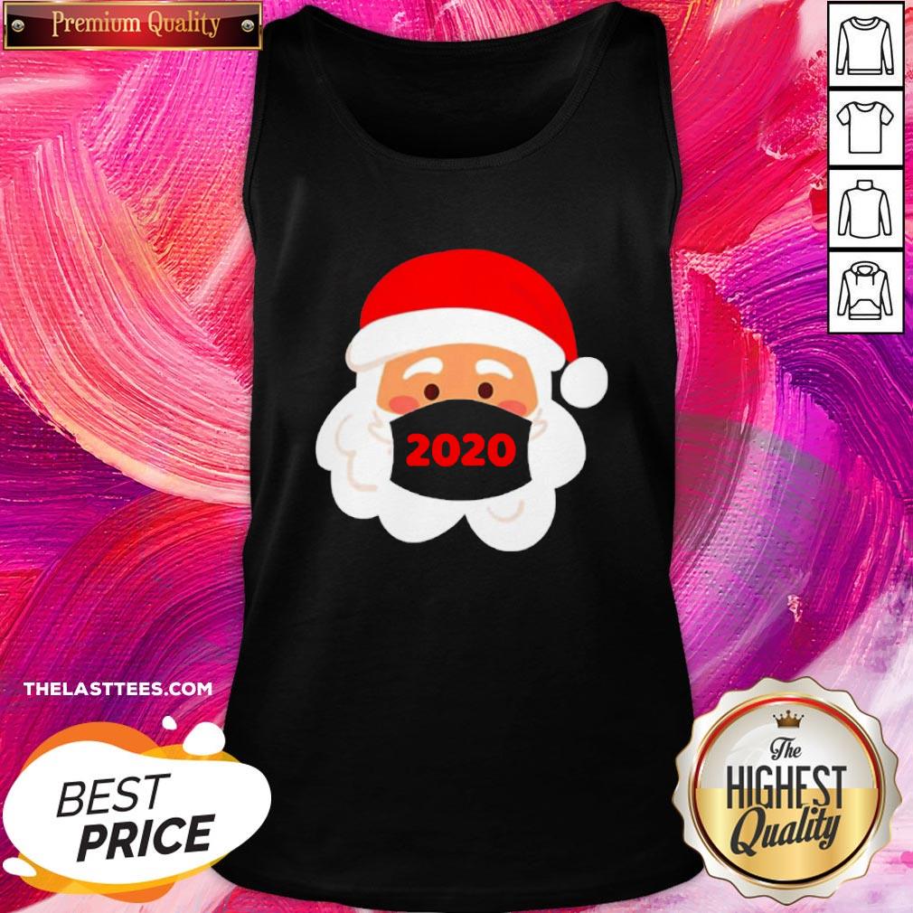 Funny Santa Face Mask 2020 Christmas Shirt