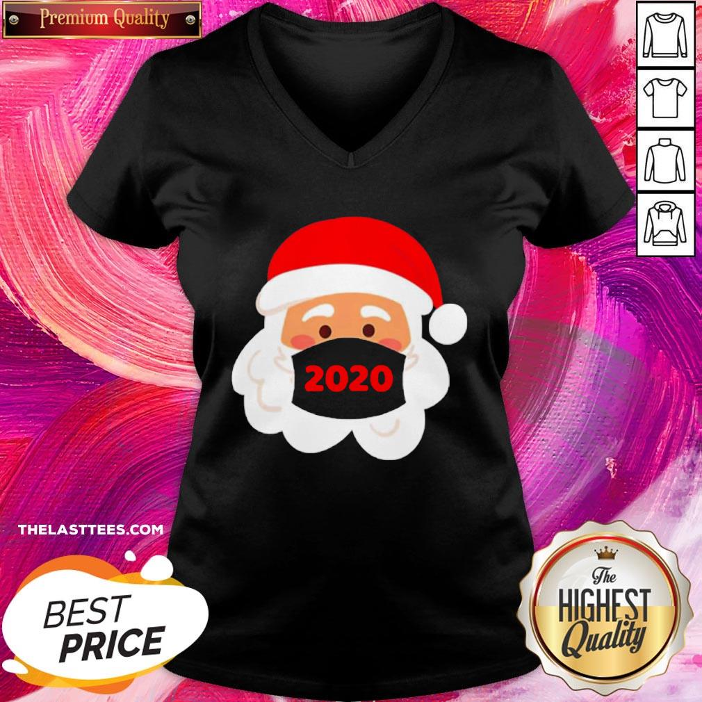 Funny Santa Face Mask 2020 Christmas Shirt