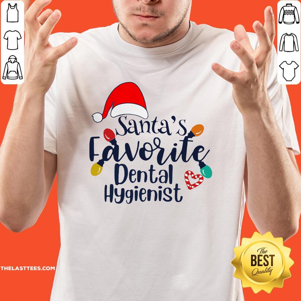 Funny Santa’s Favorite Dental Hygienist Christmas Shirt