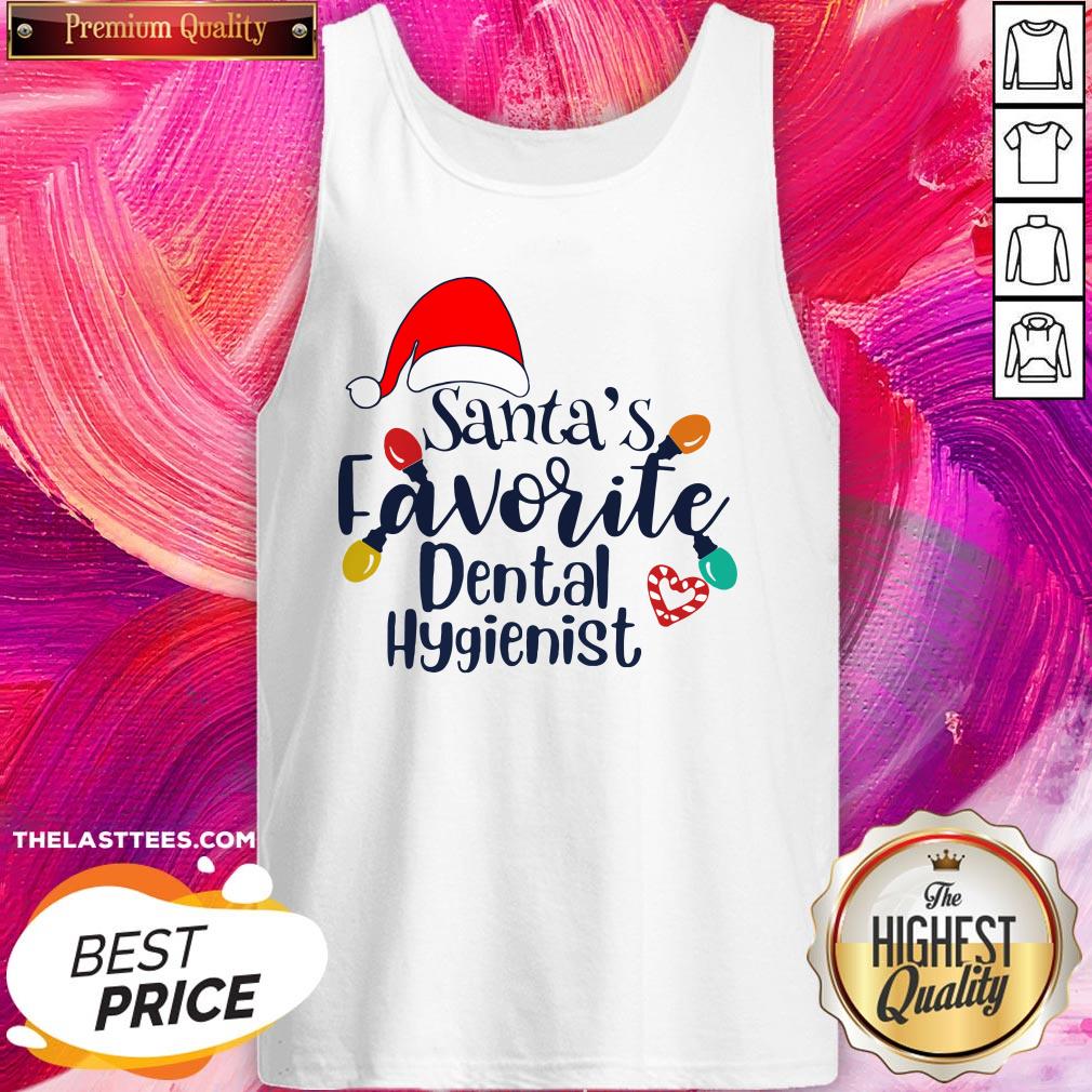 Funny Santa’s Favorite Dental Hygienist Christmas Shirt