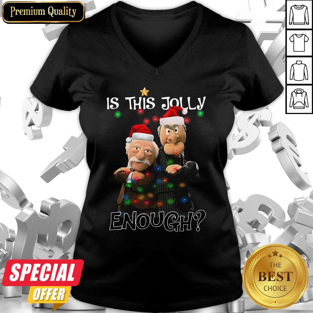 Funny Statler And Waldorf Is This Jolly Enough Ugly Christmas Sweat Shirt